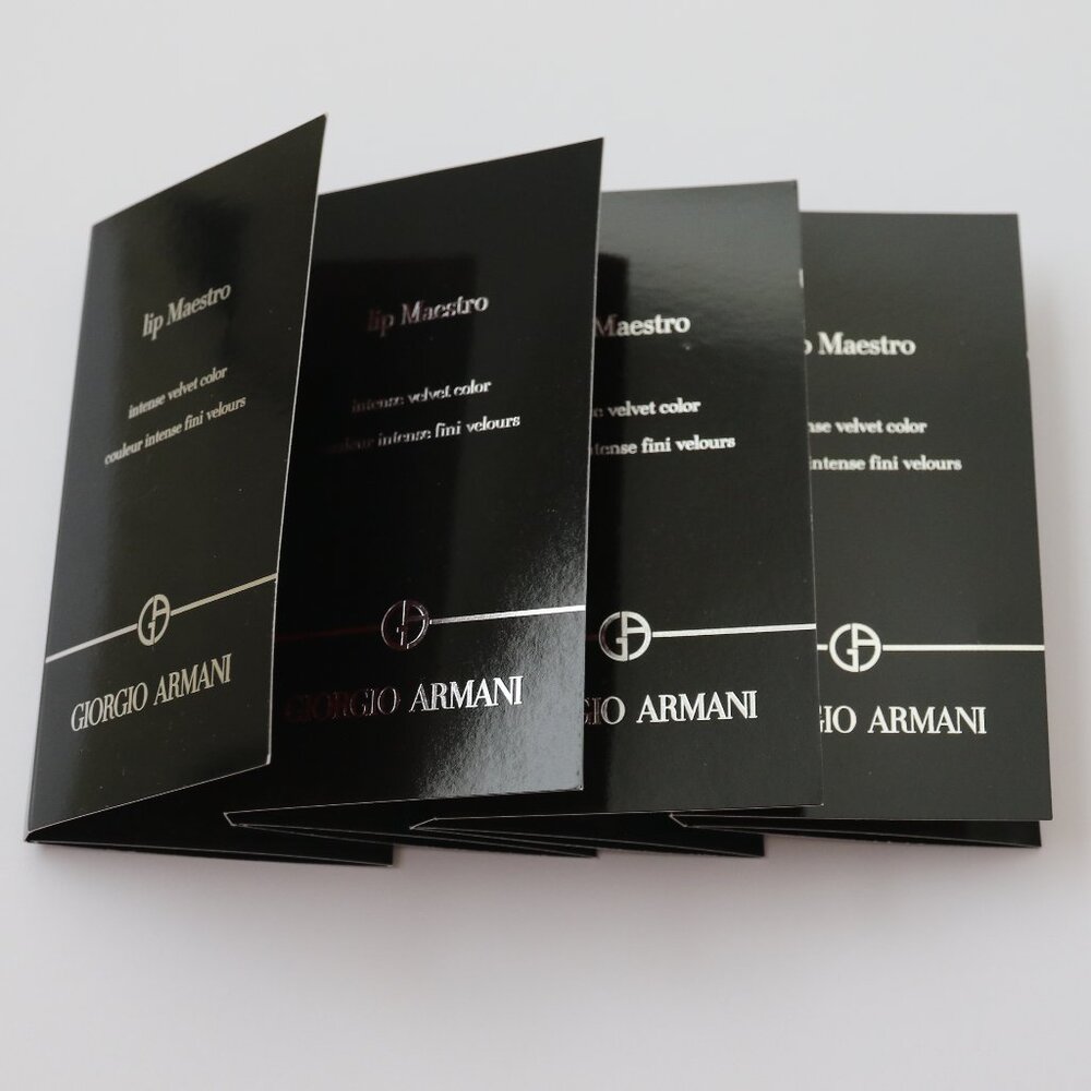 4 Giorgio Armani Lip Maestro Intense Velvet Color Lot Set